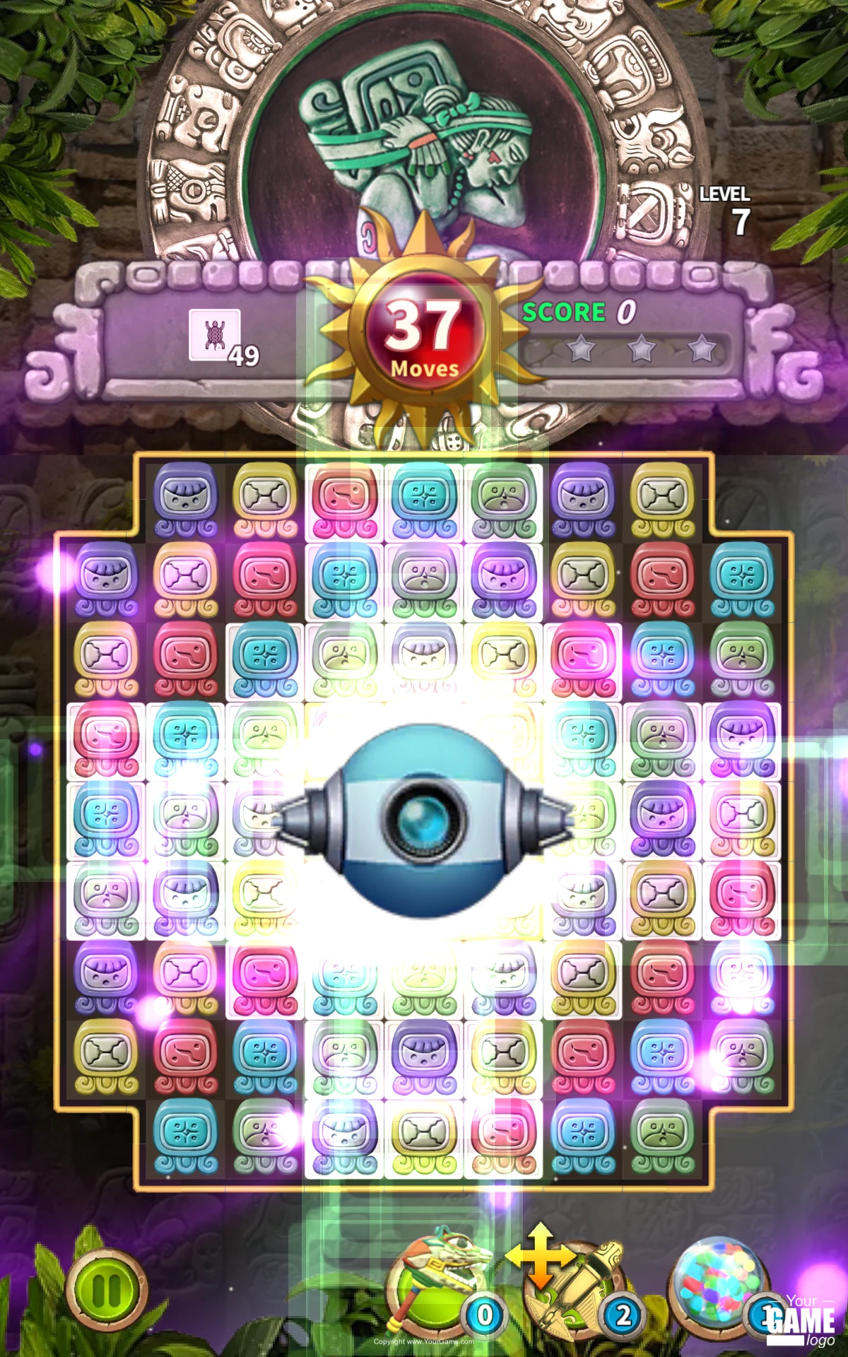 Glyph of Maya - Match 3 Puzzle screenshot