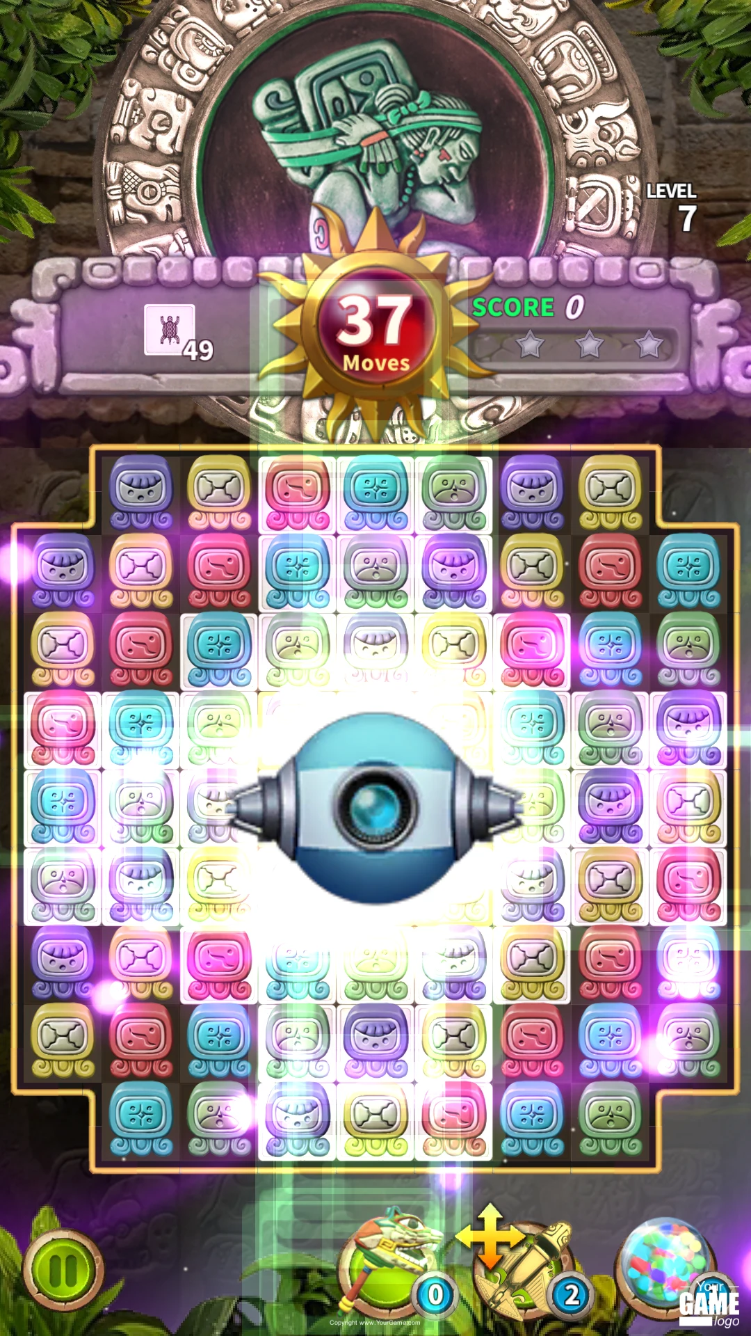 Glyph of Maya - Match 3 Puzzle screenshot