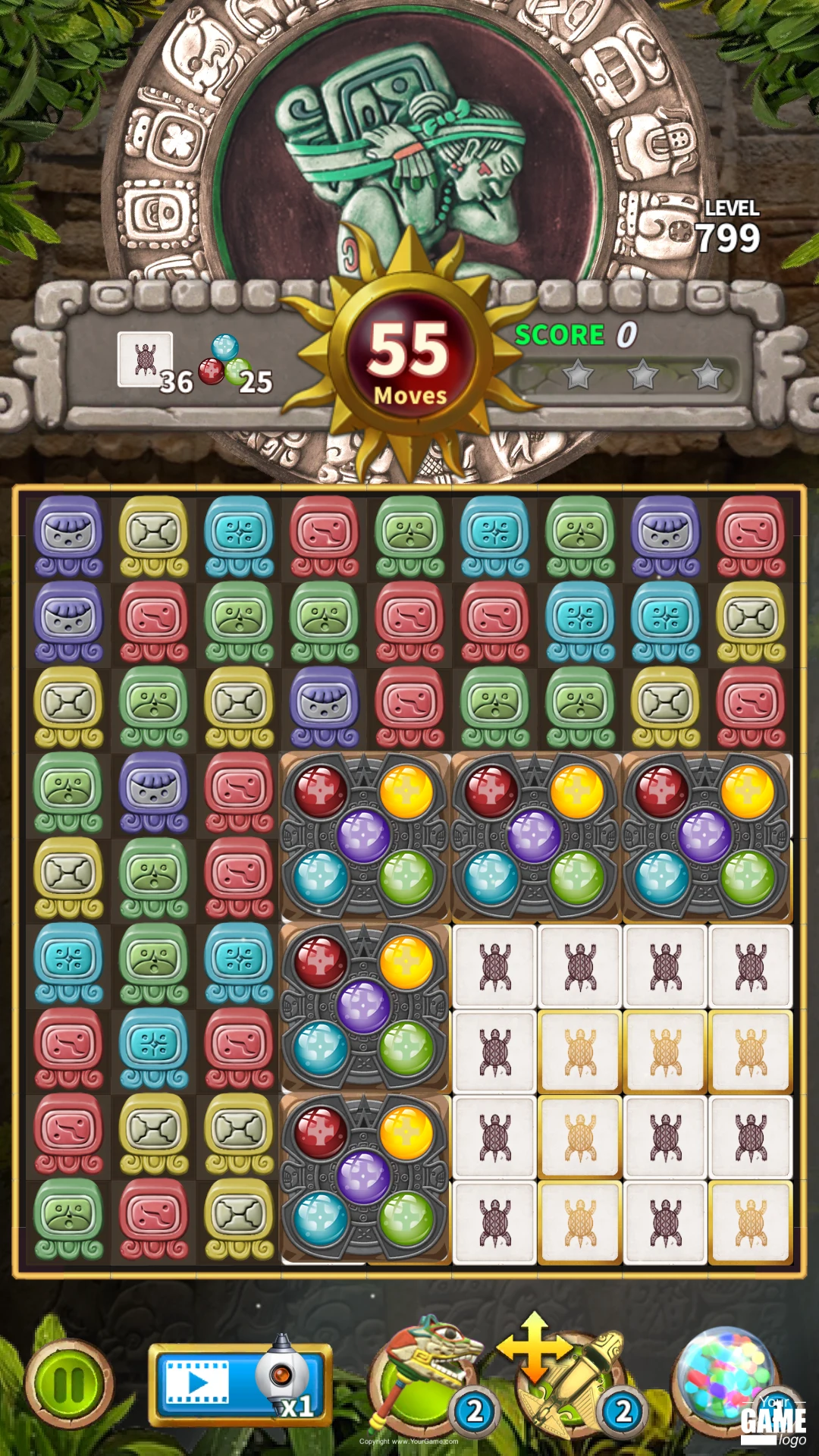 Glyph of Maya - Match 3 Puzzle screenshot