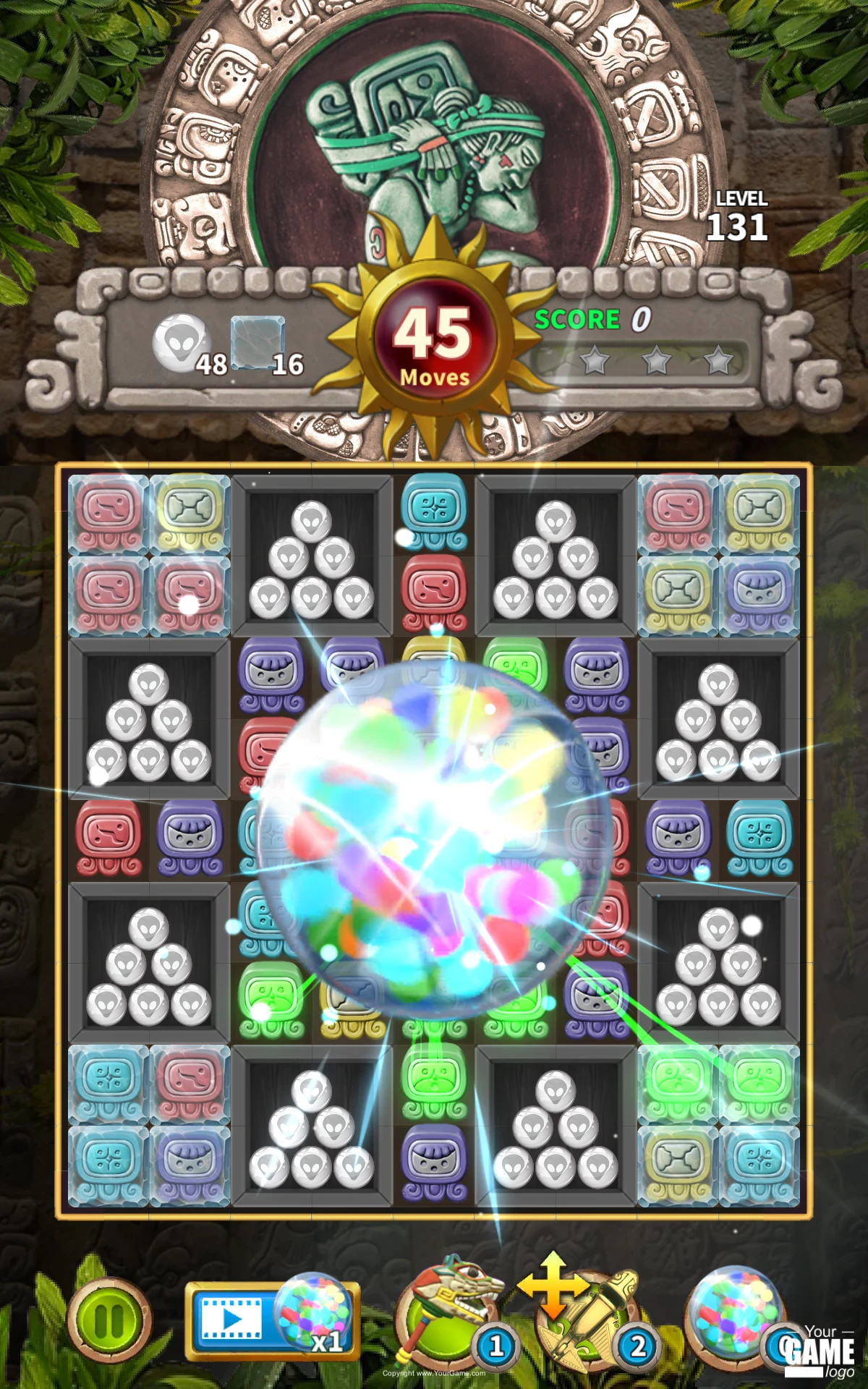 Glyph of Maya - Match 3 Puzzle screenshot
