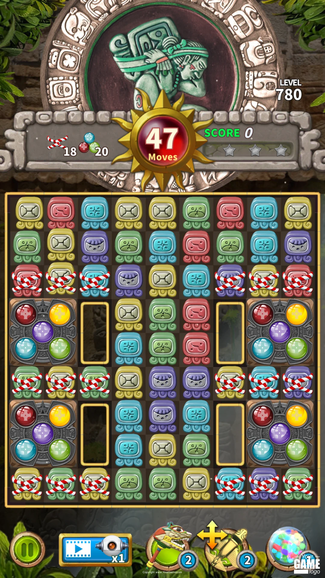Glyph of Maya - Match 3 Puzzle screenshot