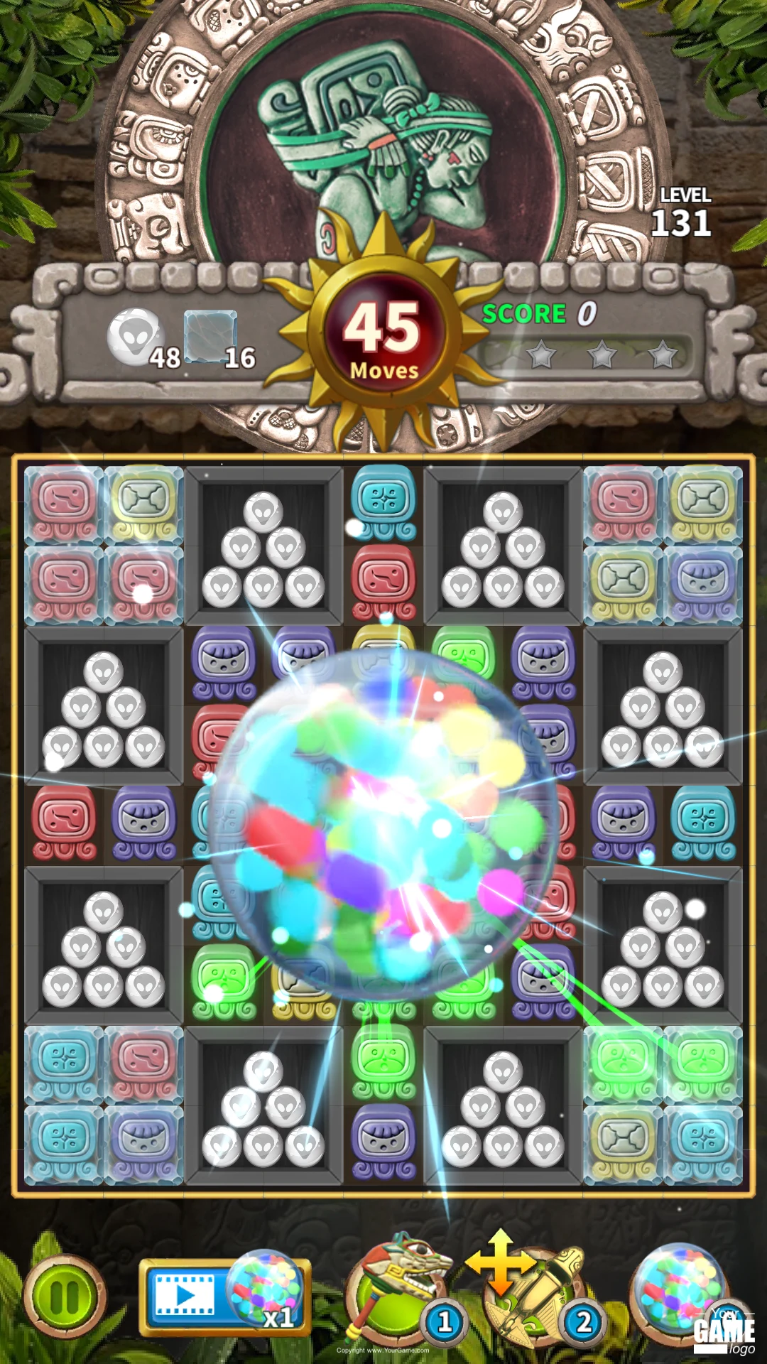 Glyph of Maya - Match 3 Puzzle screenshot